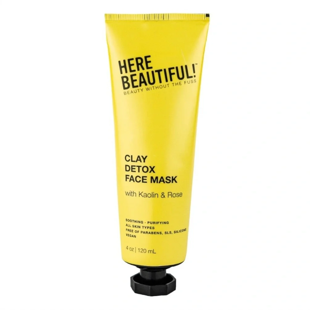 Here Beautiful | 2 Bundle Clay Detox Face Mask with Kaolin & Rose